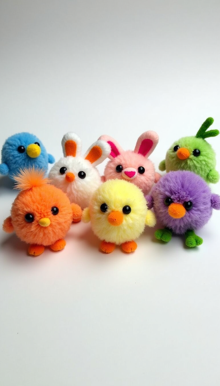 Yarn Pom Pom Animals