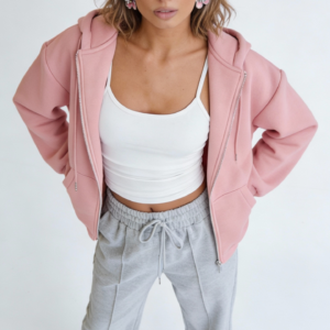 Soft Sporty Style: A Chic Athleisure Outfit with Feminine Edge